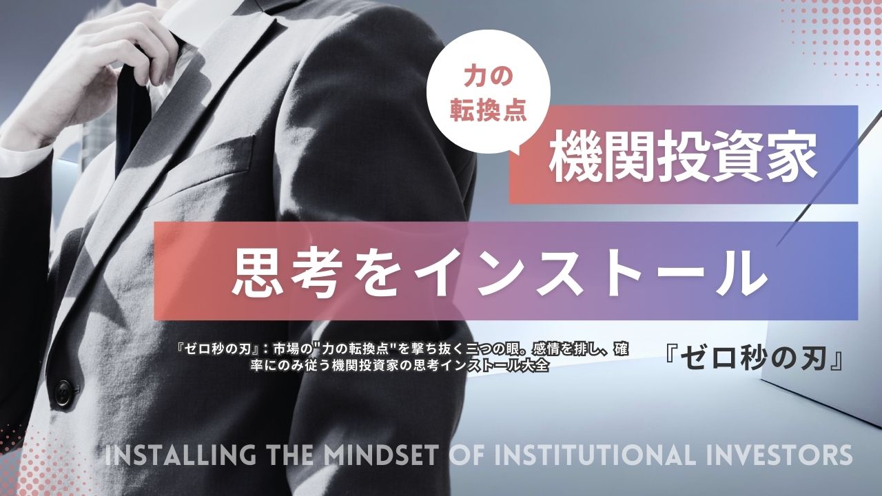 『ゼロ秒の刃』：市場の”力の転換点”を撃ち抜く三つの眼。感情を排し、確率にのみ従う機関投資家の思考インストール大全